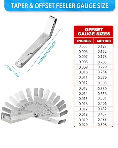 Feeler Gauges - 32 Blades Feeler Gauge Set 32-BLADE TAPERED FEELER GAUGE