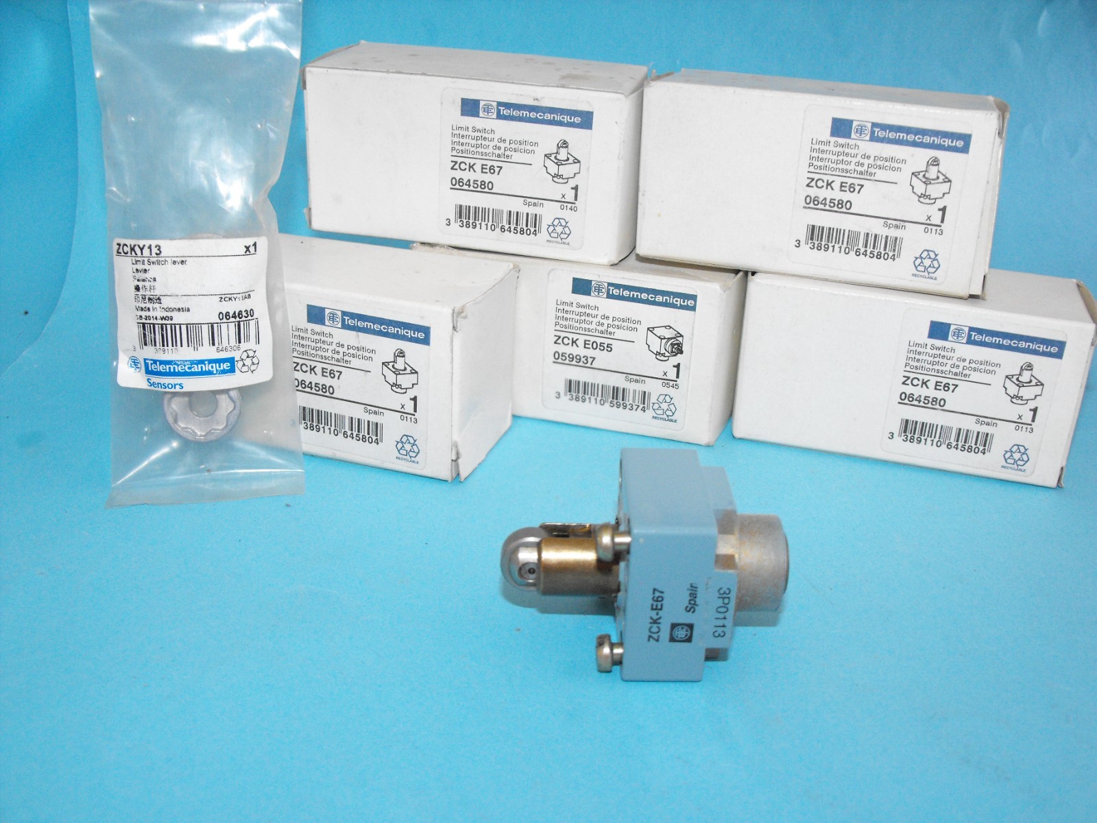 Schneider Electric.TELEMECANIQUE ZCKE67+ZCKE055.Steel Roller Plunger(LOT6PCS)NEW