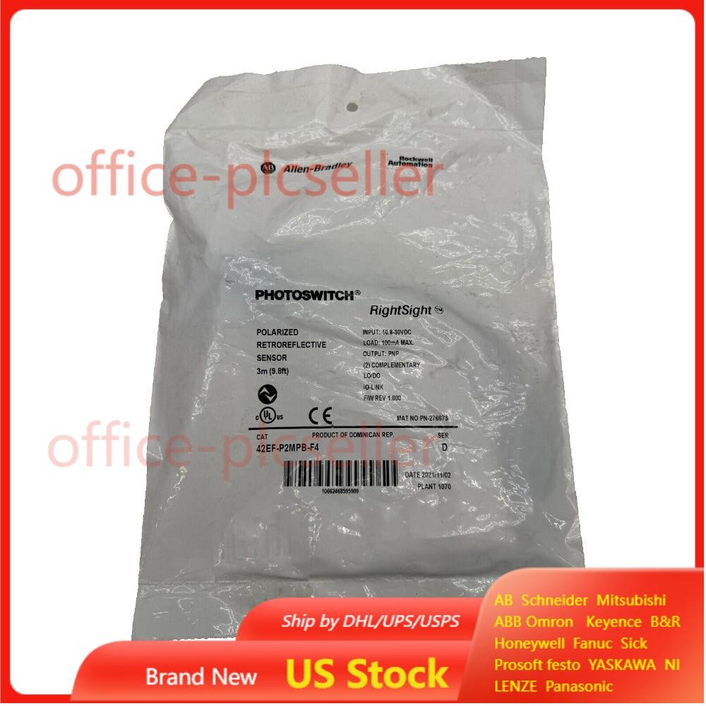 NEW AB 42EF-P2MPB-F4 Photoelectric Sensor 42EFP2MPBF4 Allen-Bradley US Free Tax