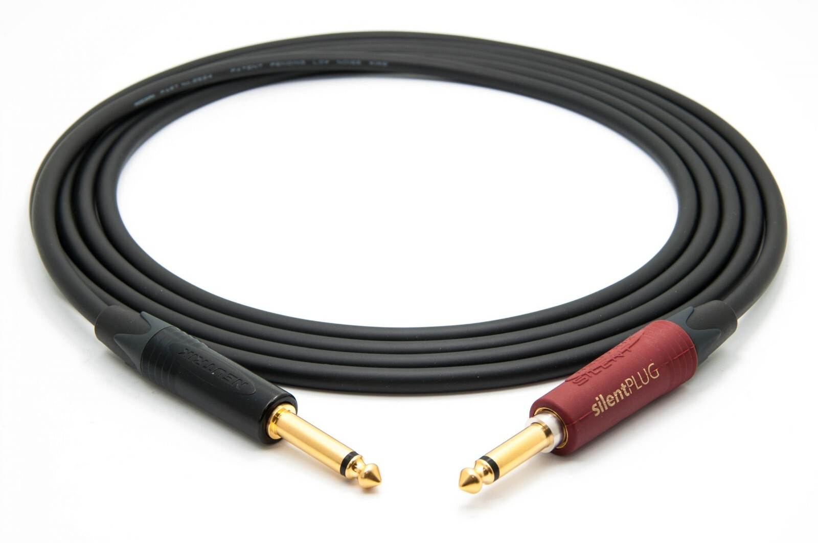Mogami 2524 W2524 Instrument Cable | Neutrik 1/4 mm TS to Silent TS.