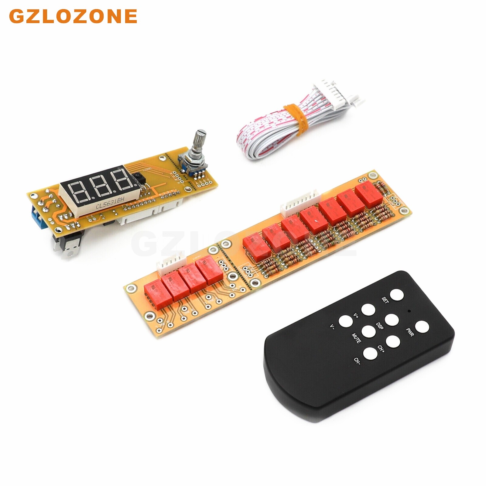 Hifi 128 Steps Relay Remote Passive Volume Control Board KIT 2 Channel
