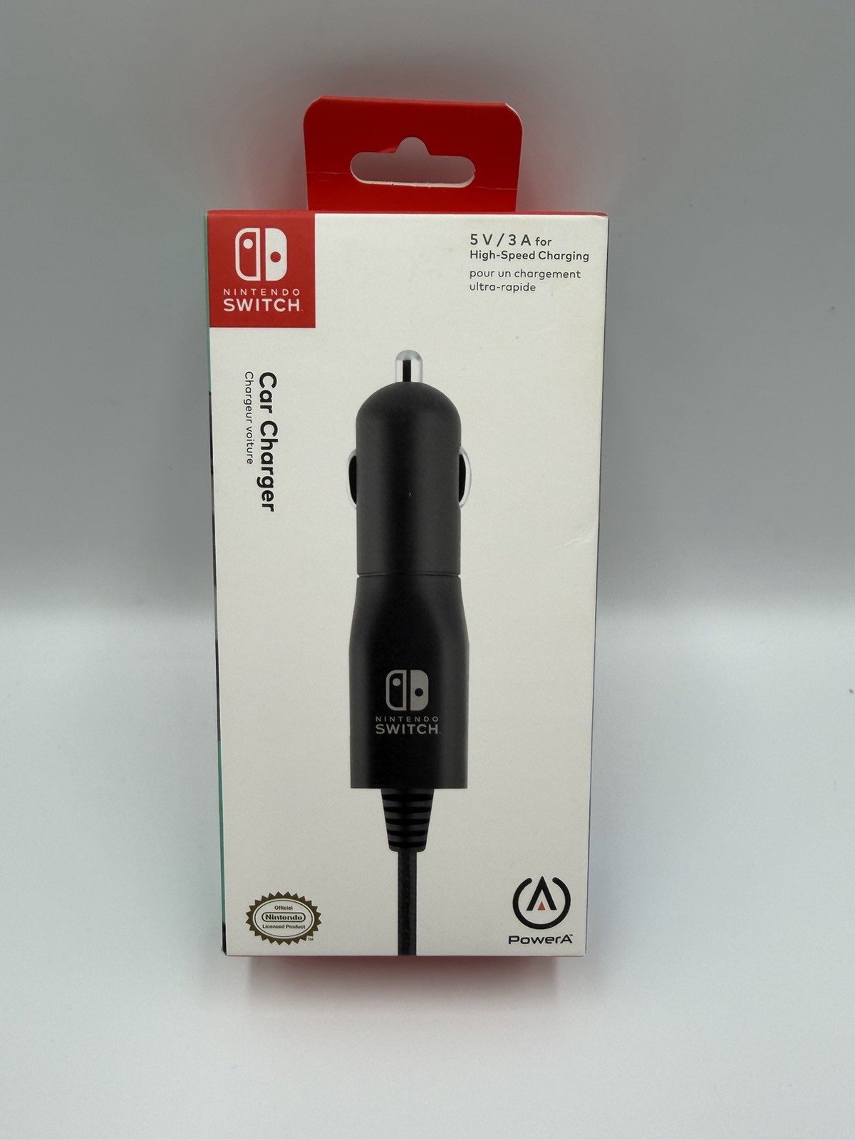 PowerA Nintendo Switch Car Charger NEW! - 6ft Braided Cable *BNIB*