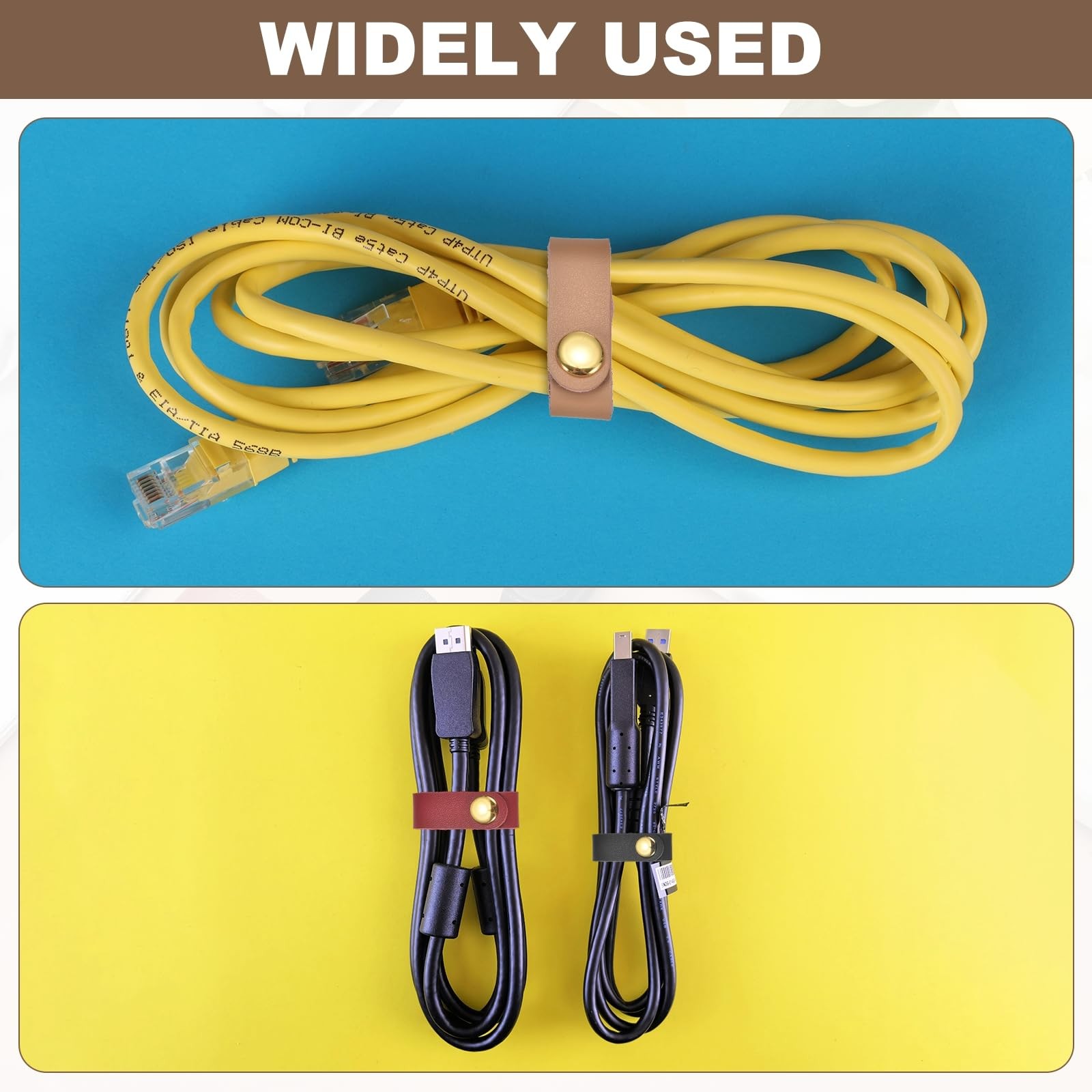2 Pcs Leather Handbag Strap Shortener, 3.9 Inch Top Handle Keeper Strap Keepe...