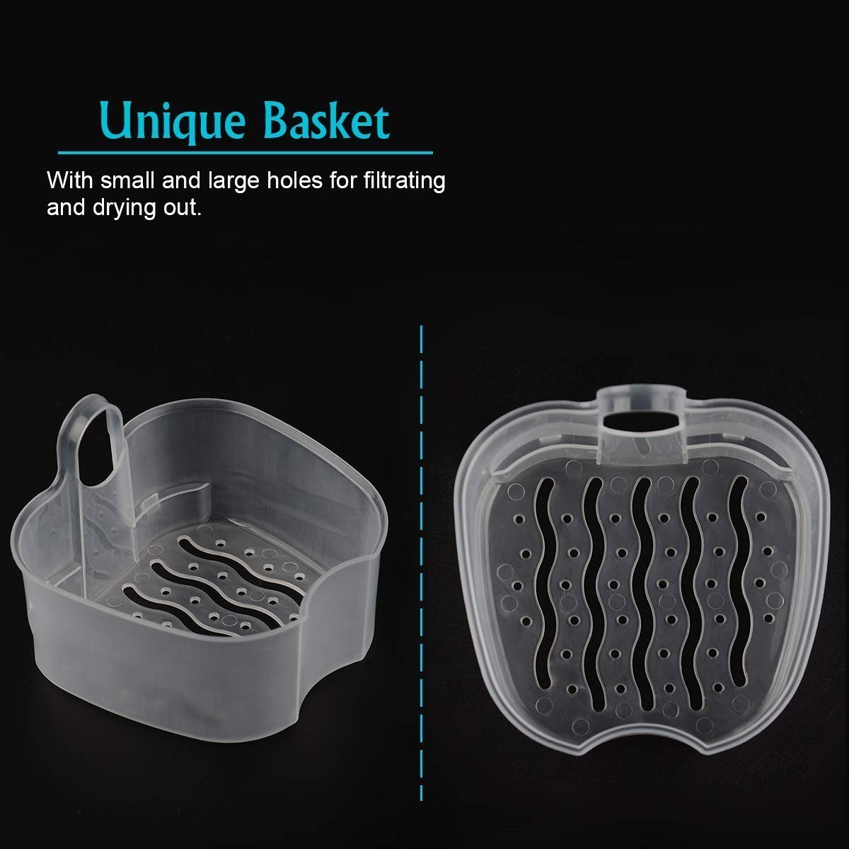 Denture Case, Denture Cup with Strainer, Denture Bath Box False Teeth Storage...