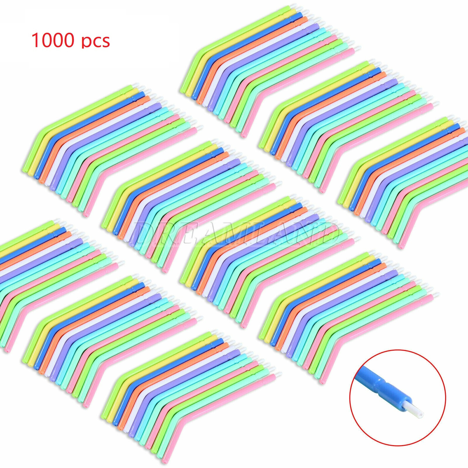 1000pcs Dental Disposable Nozzles Tips for 3-way Air Water Spray Triple Syringe