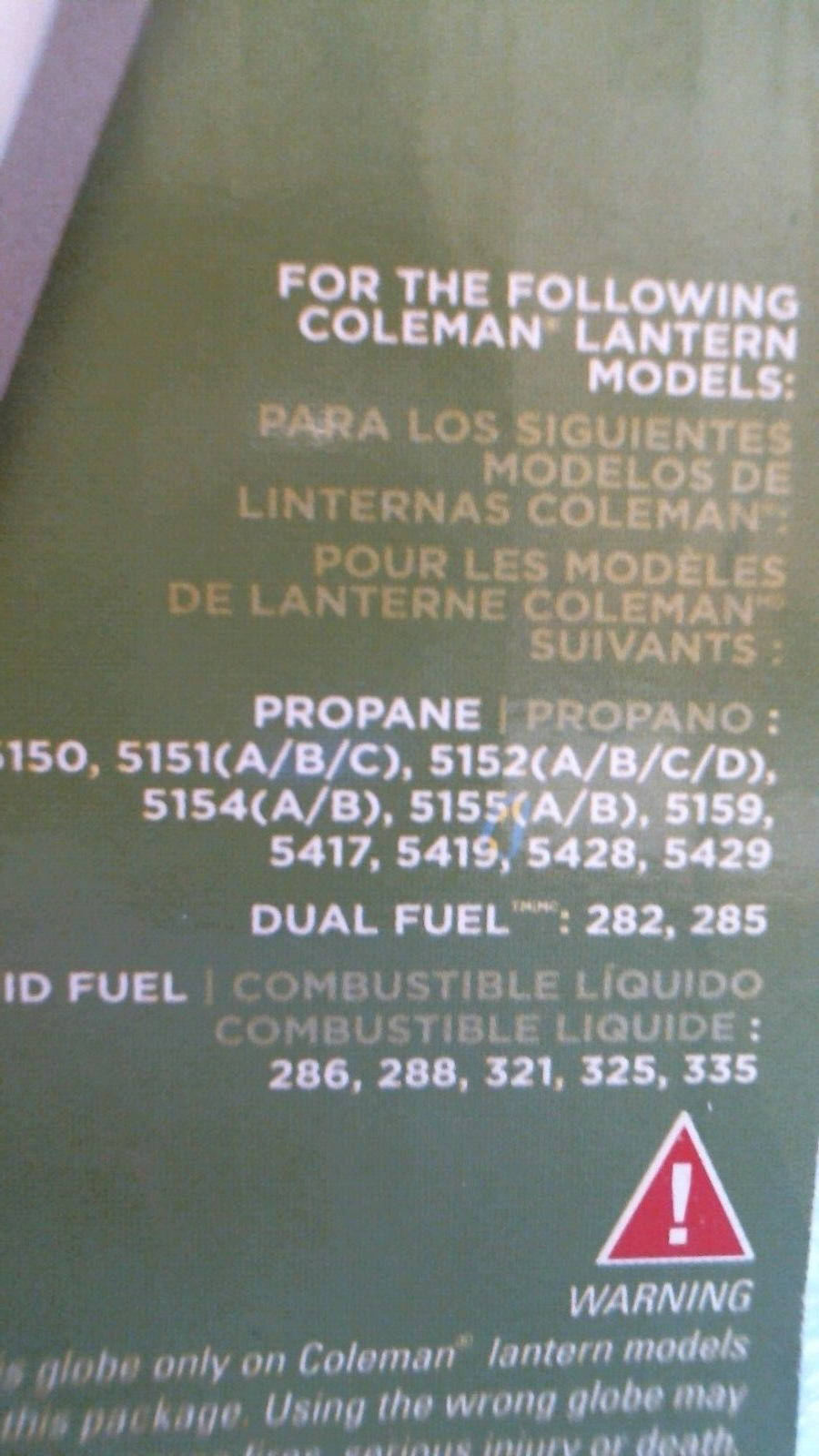 Coleman Replacement Globe (20018) FS