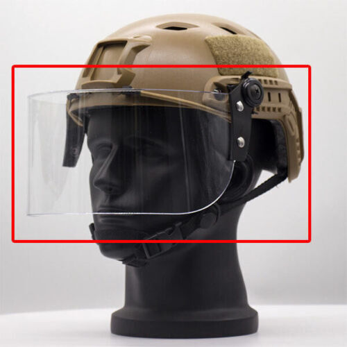 Tactical Helmet Visor Flip Up Face Shield Lens Mask for Mich/ FAST Helmet Guide