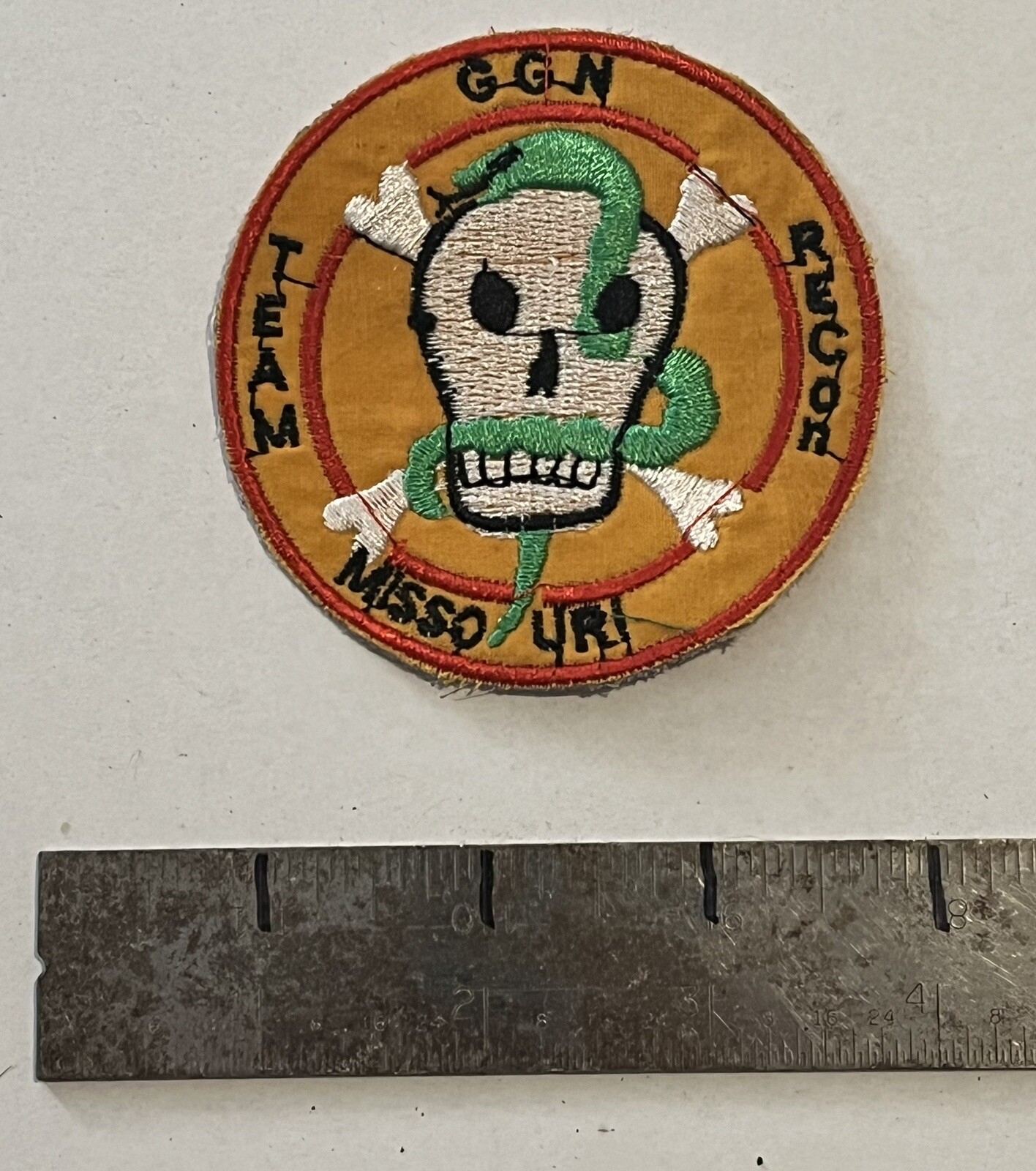 MILITARY PATCH OLD VIETNAM ERA GGN TEAM RECON MISSOURI