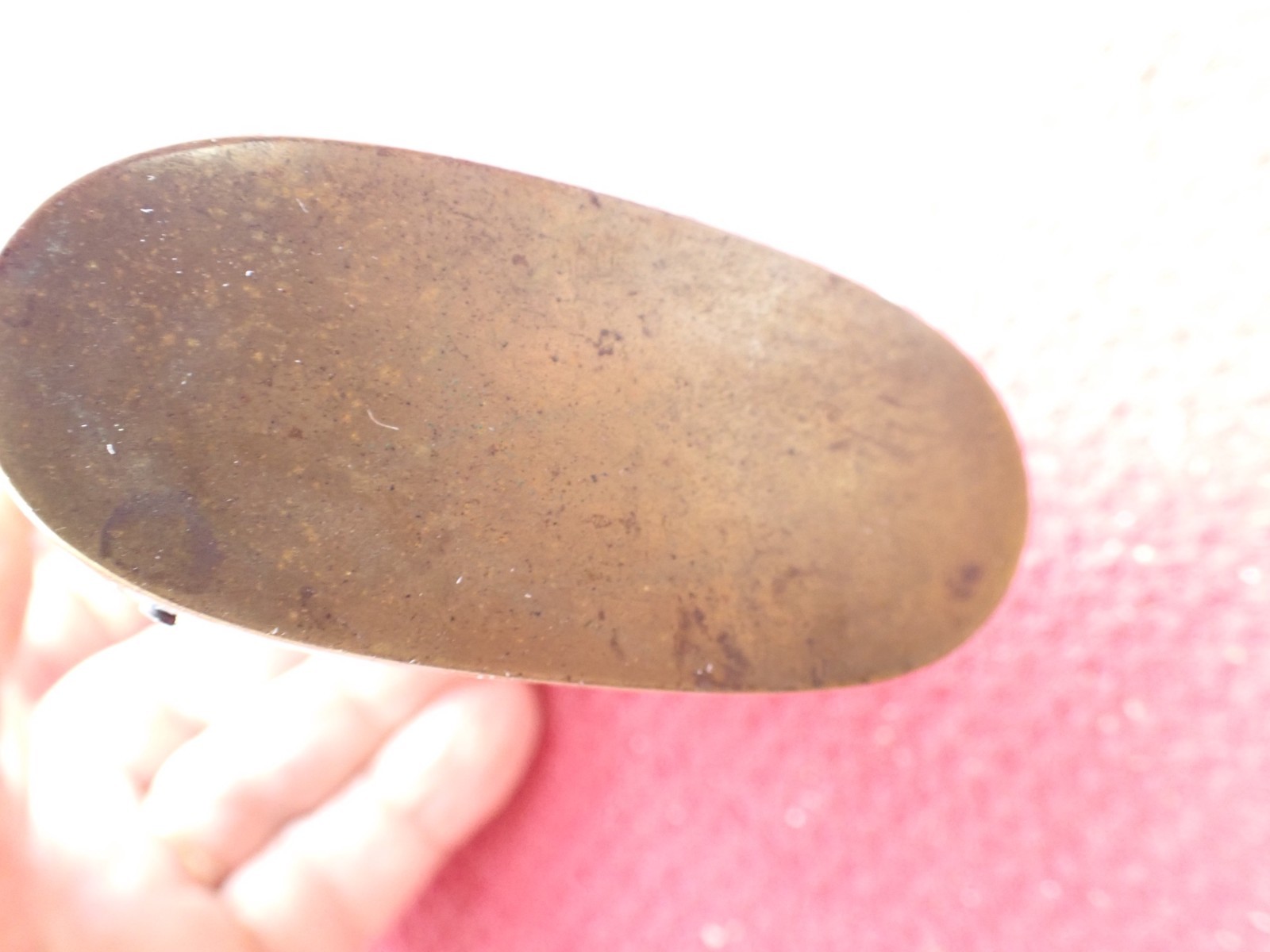 Antique Pressed Horn Adjustable Spout Powder Flask