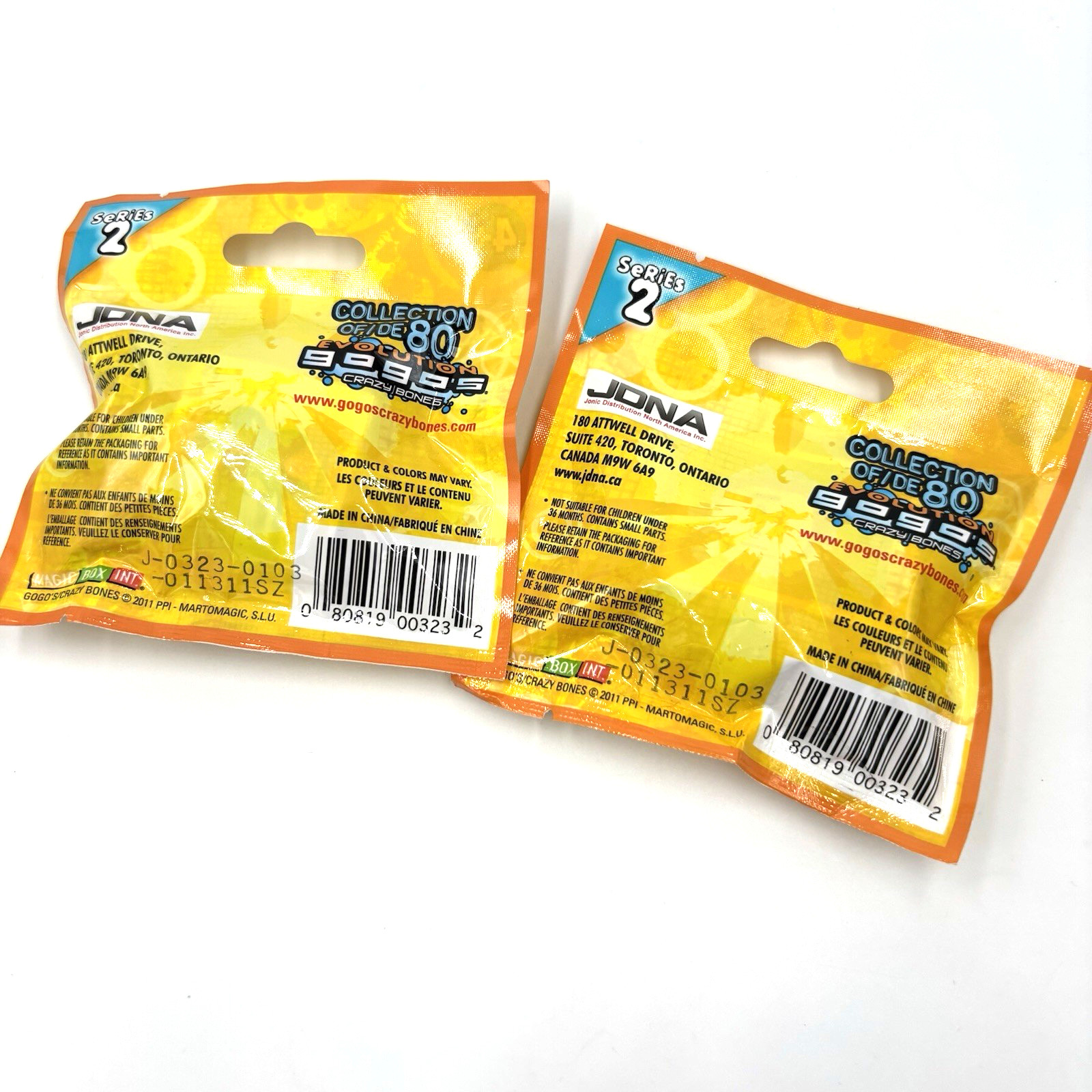 2 Sealed Packs Series 2 Evolution Gogos Crazy Bones New