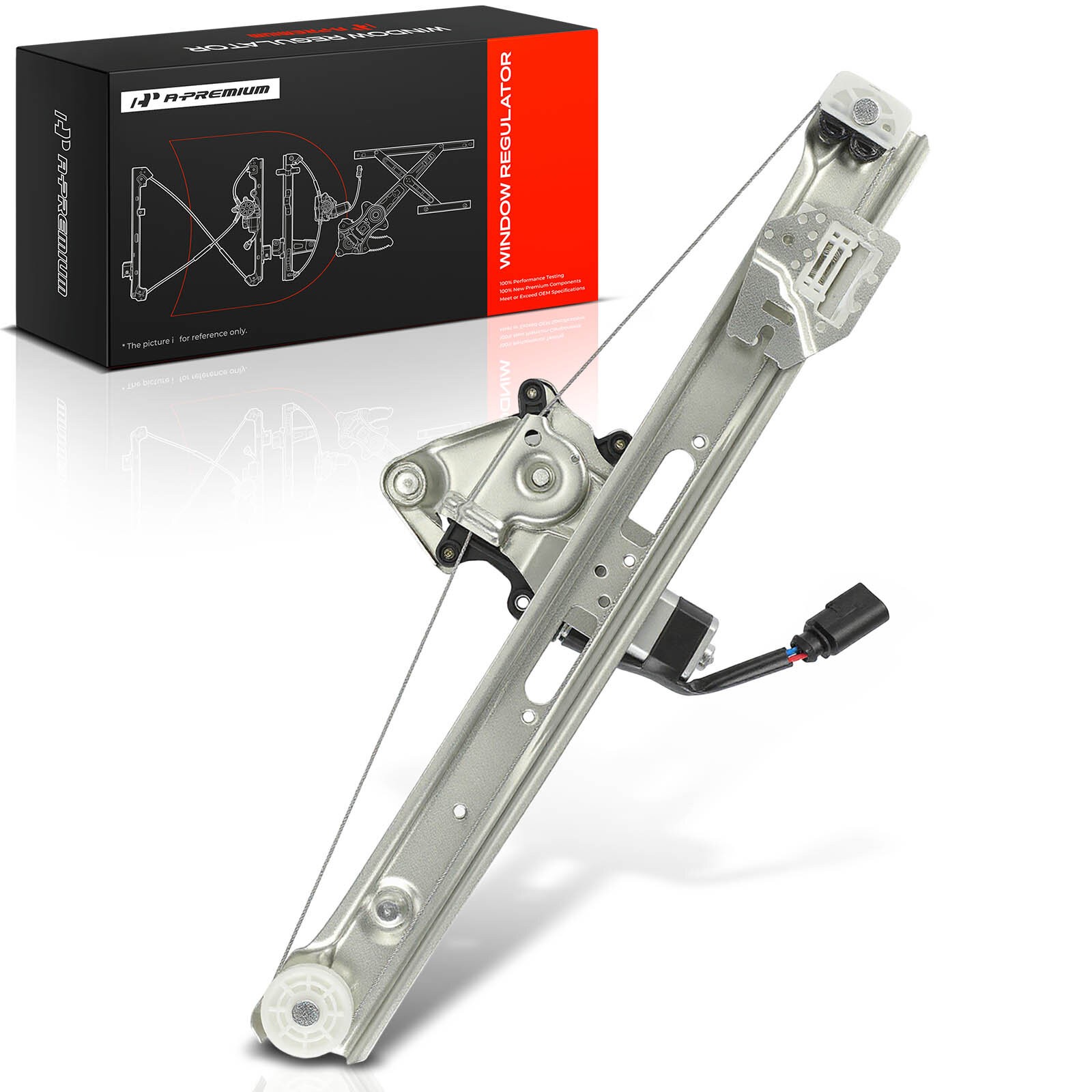 A-Premium Rear Right Window Regulator w/ Motor for BMW E46 323i 325i 328i 330i