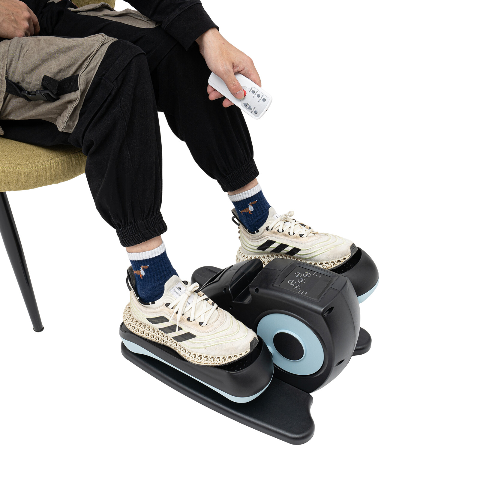 Under Desk Elliptical Trainer Machine Compact Elliptical Machine +Remote & LCD