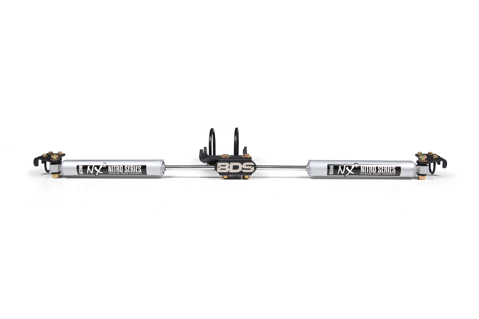 BDS Dual Steering Stabilizer Kit w/ NX2 Shocks Fits 2.5-9 Inch Lift Fits Ford F2
