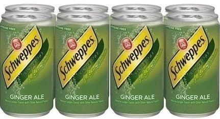 Schweppes Ginger Ale in 7.5 Oz Cans - 24 Cans