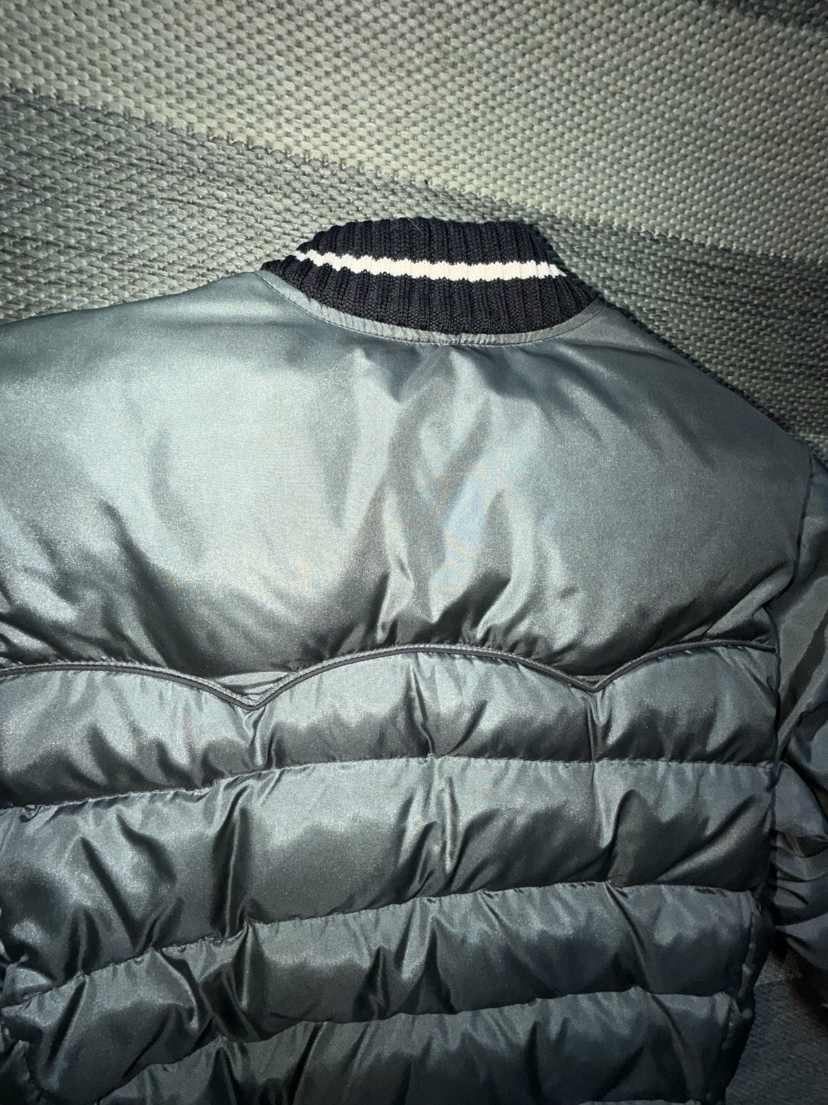 Vtg Rare 80s Comfy Western Puffer Down Jacket Size M L Usa Made Pristine