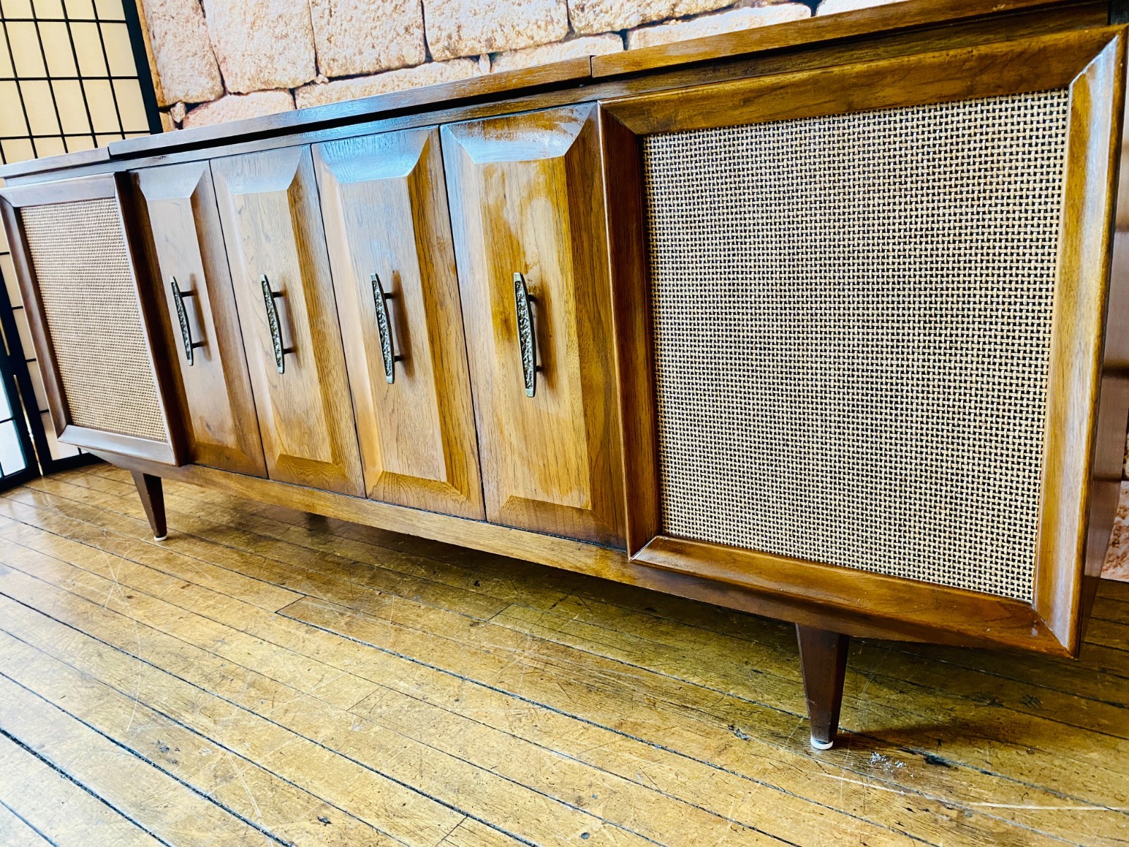 Mid Century Stereo Record Console by Philco