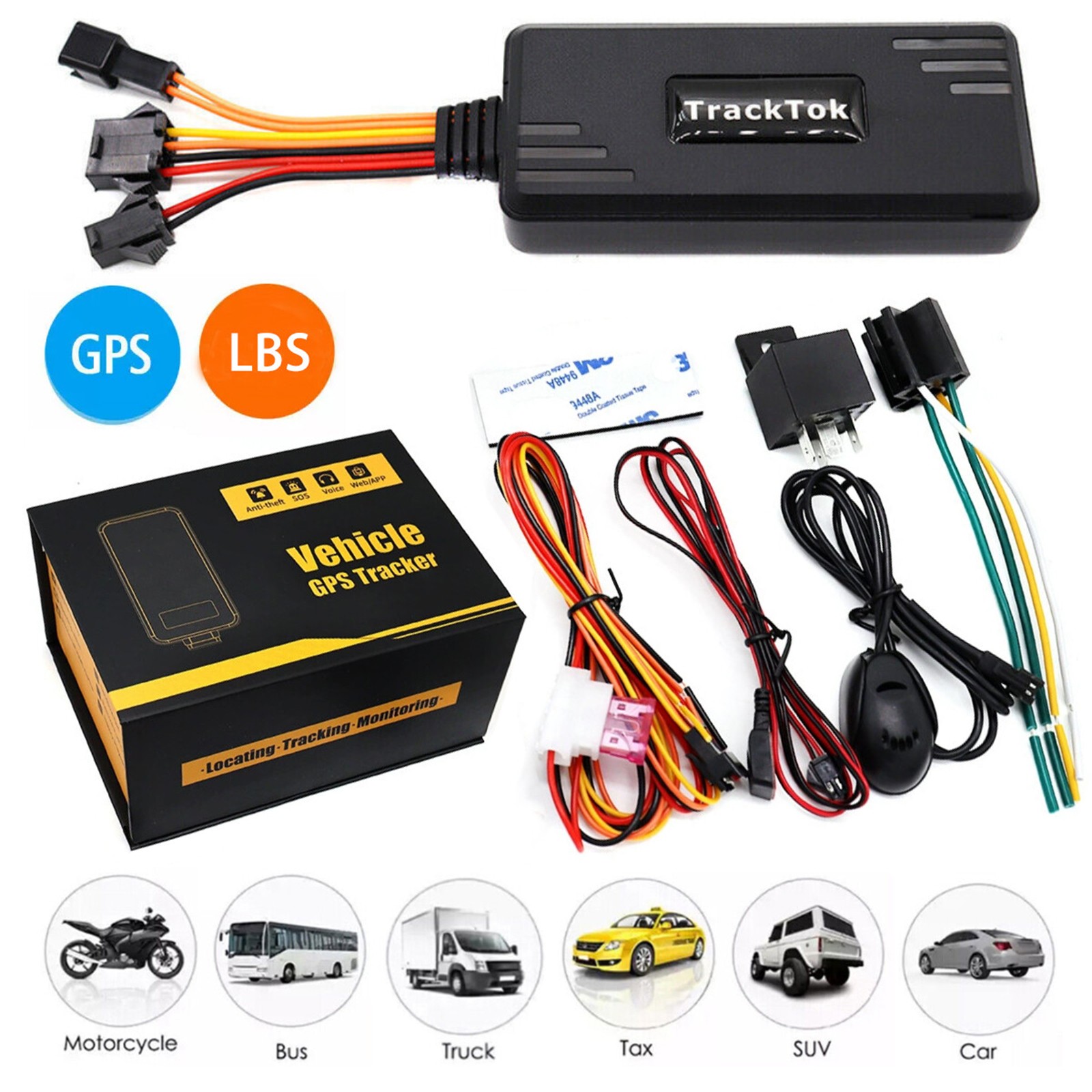 Car GPS Tracker GSM GPRS Real Time Tracking Device Locator for Truck Vehicle 4G