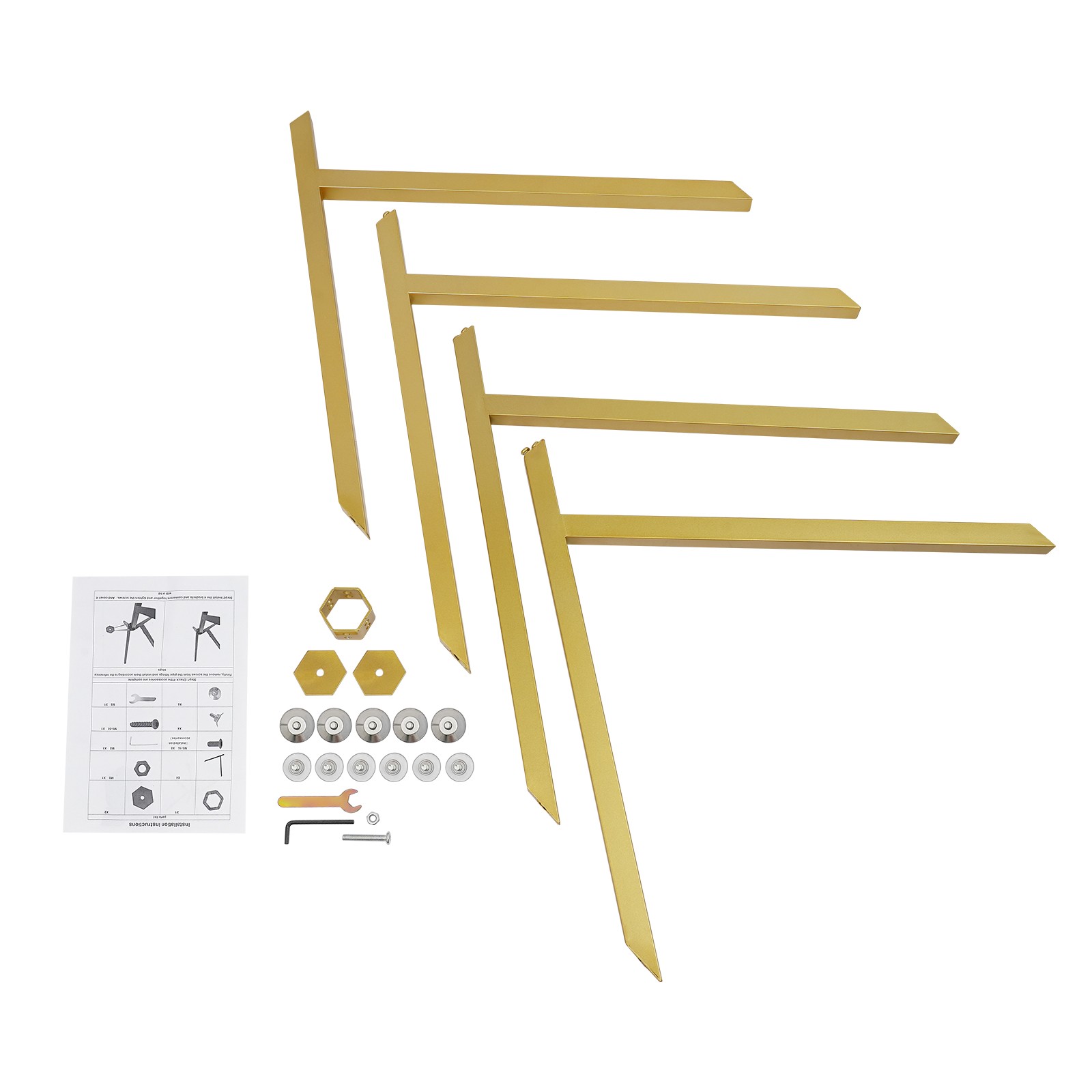 Metal Table Legs Table Crossed-leg Modern Dining Table Legs Furniture Legs