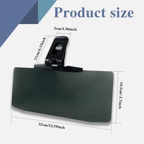 Car Sun Visor Extender, Sun Blocker, Clip on Car Windshield Visor 2PCS