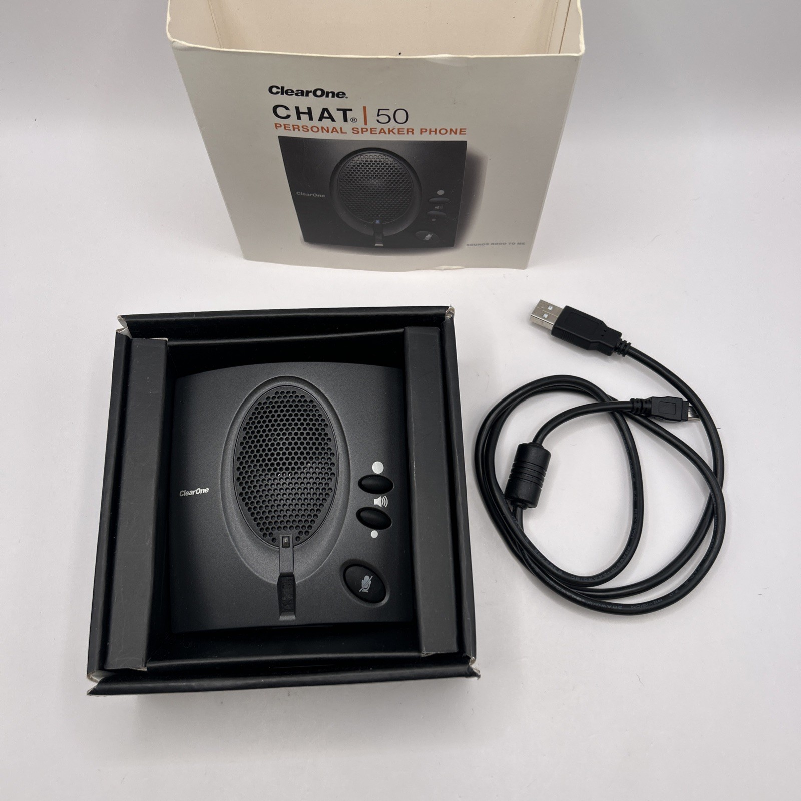 ClearOne Chat 50 USB Personal Speakerphone 910-159-001 Open box
