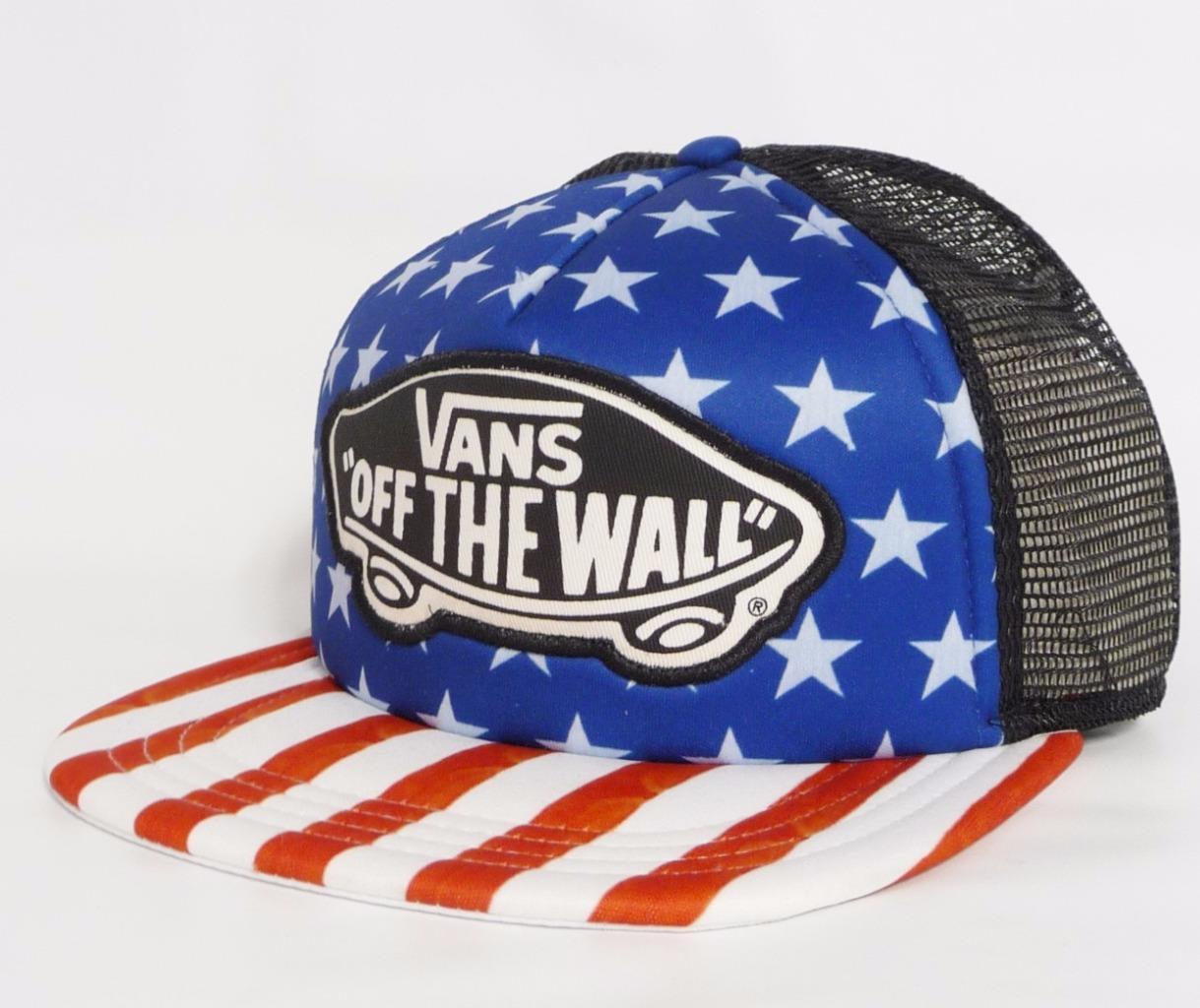 Vans Off The Wall Beach Girl Stars Stripe Trucker Classic Patch Snapback New NWT