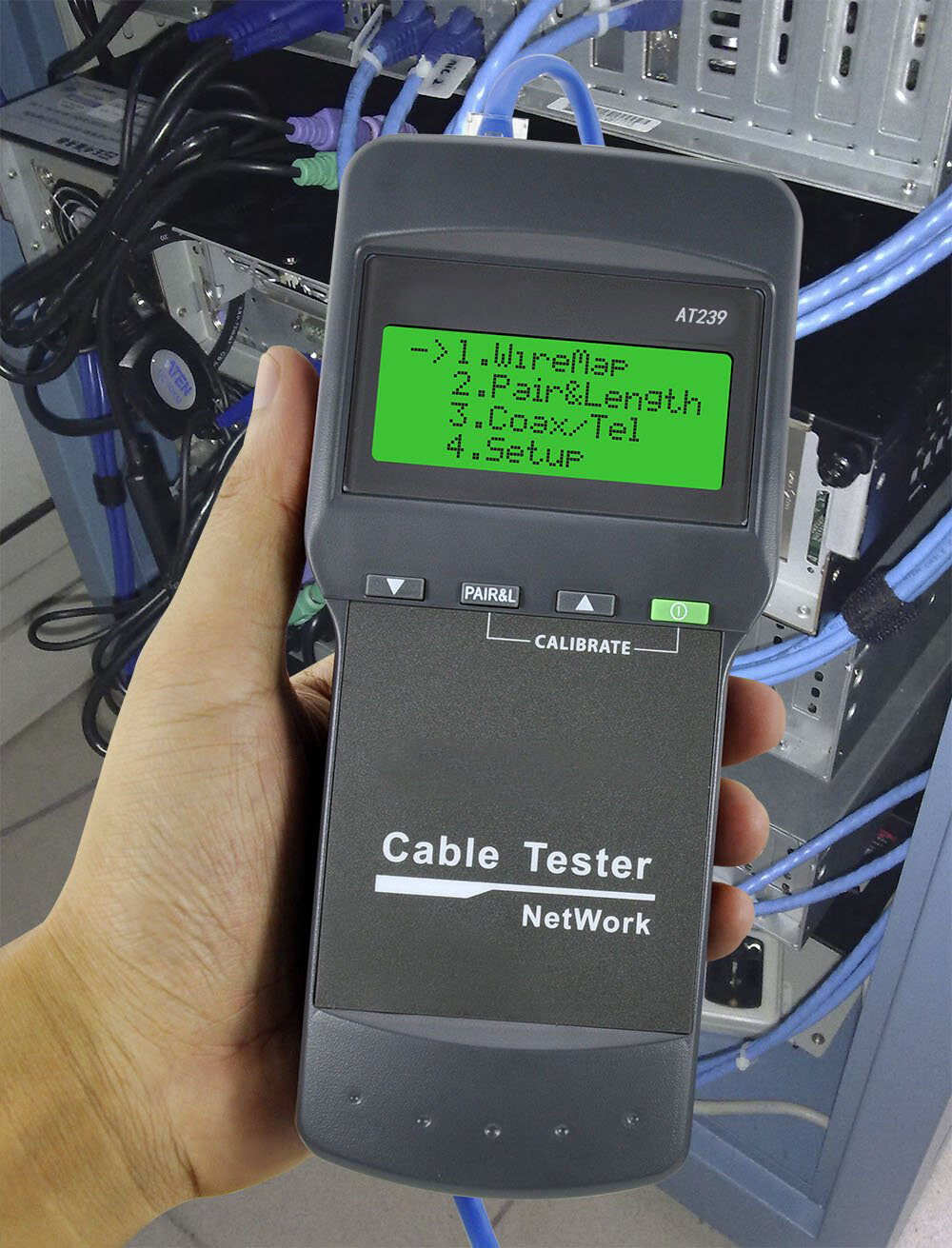 NF-8108M NetWork Lan Cable Tester Wire Length Tester 8 Remote Units 2025
