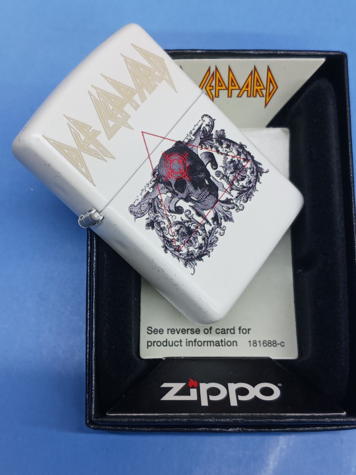 Zippo 49237 Def Leppard White Matte
