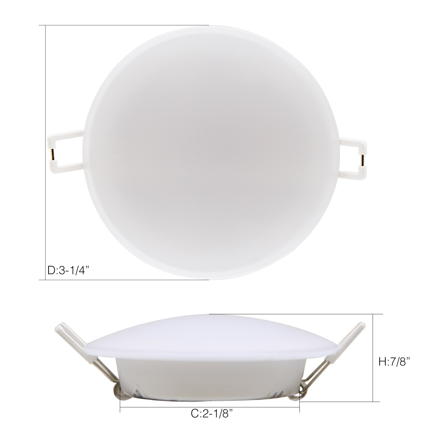 6Pack 3in LED 12V RV Recessed Ceiling Light Puck Light Camper Trailer 4000K