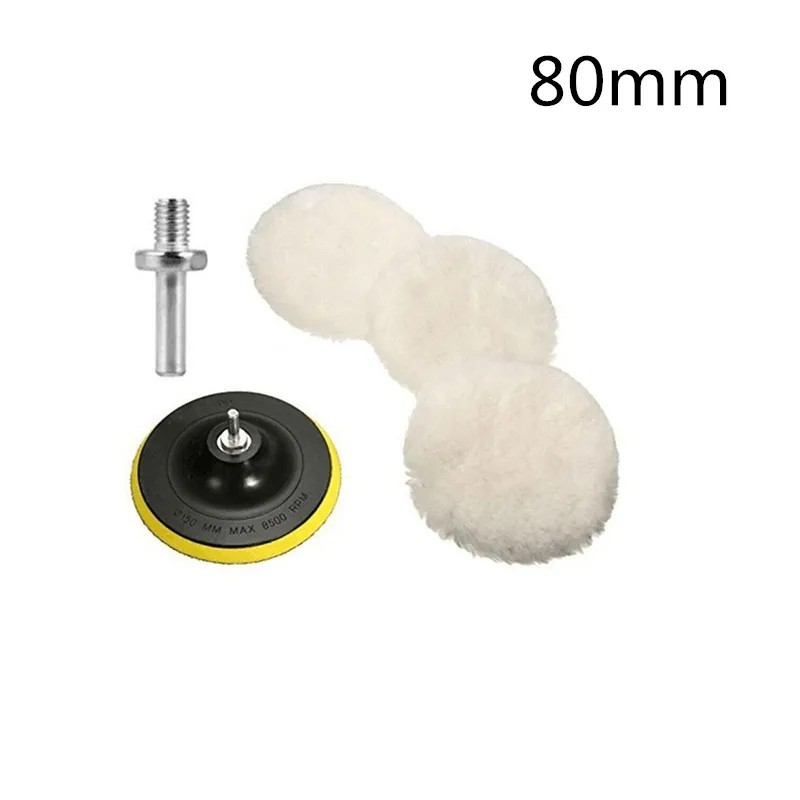 Car Polishing Pad Wool 3/4 Inch M10 M14 Buffer Waxing Polisher Disc.