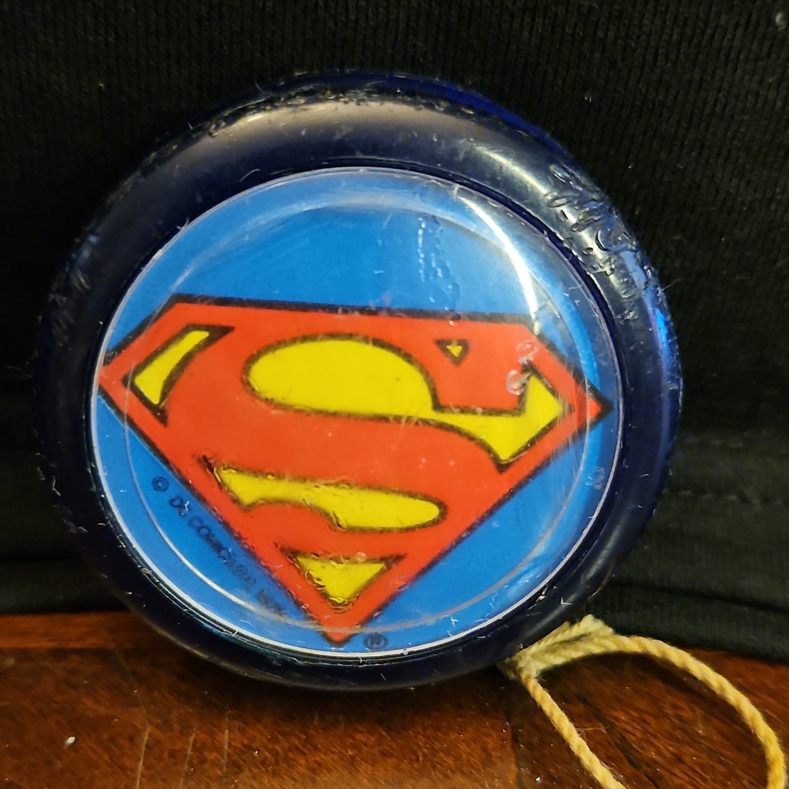 Duncan Superman DC Comics Blue Plastic Yo-Yo 1995 MPN 1300 Ages 8-11