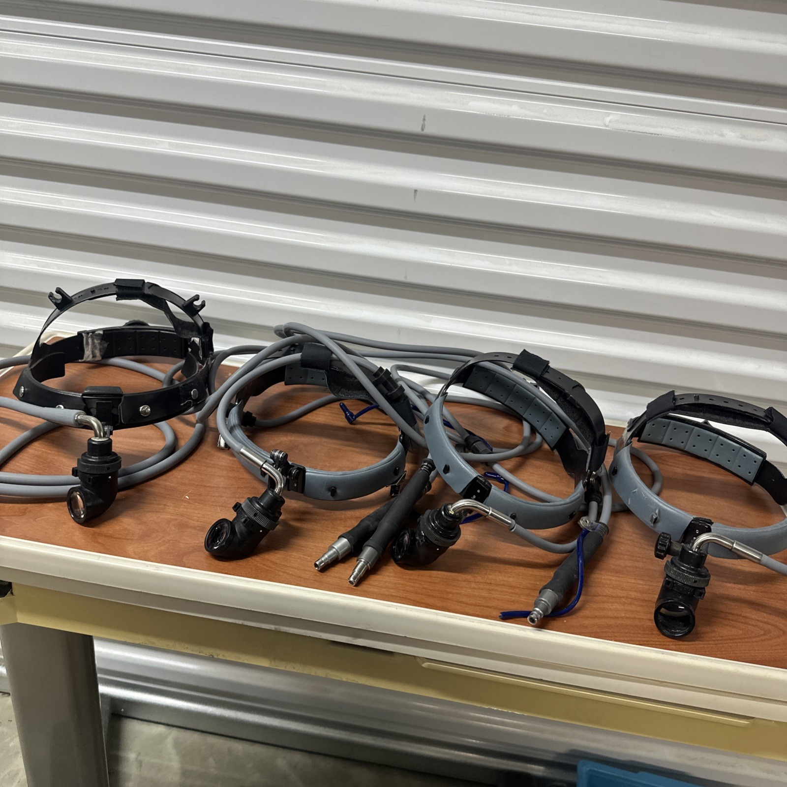 Lot of 4 Wehmerlite IV-A  Fiber Optic Head Lamps