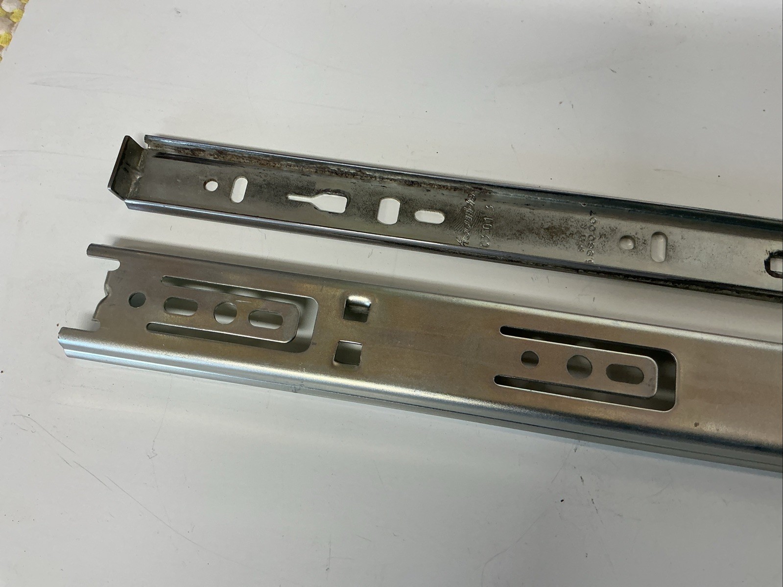 Two Older Accuride Drawer Slides 15-1/2” Inch
