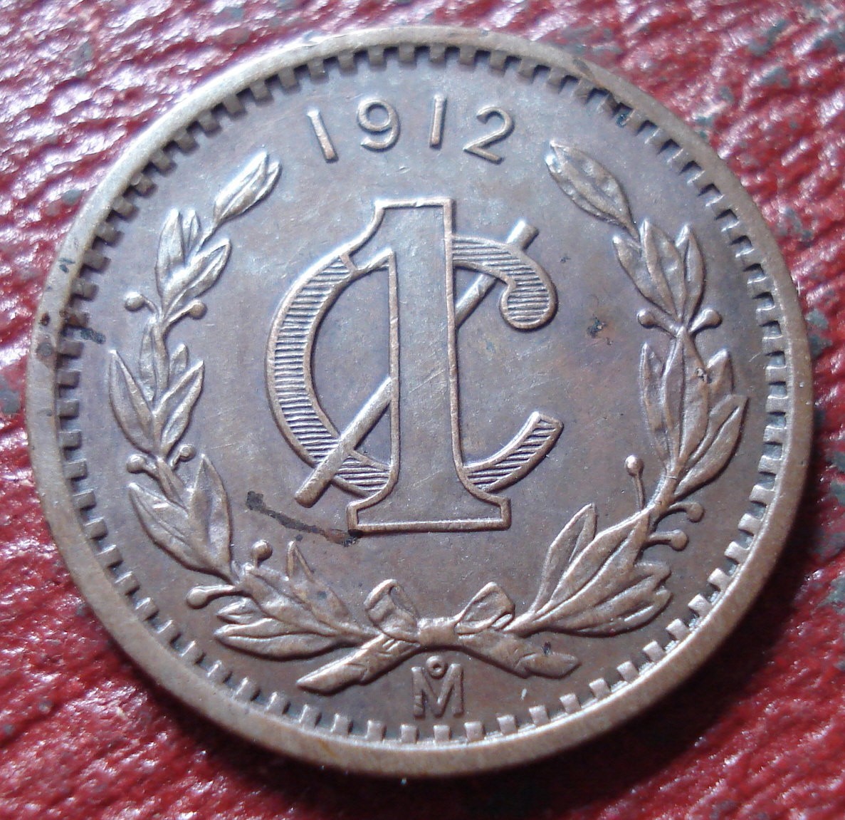 1912 MEXICO 1 CENTAVO IN VF CONDITION