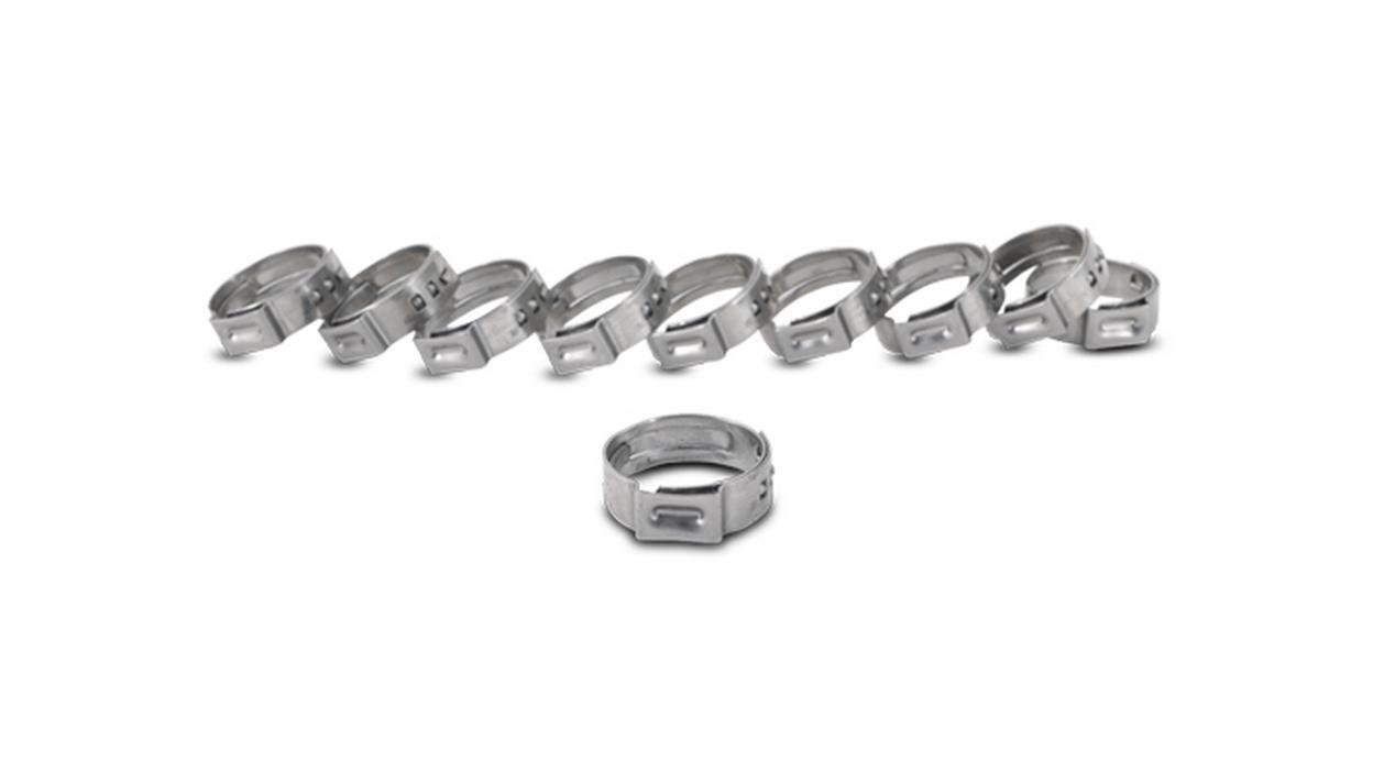 Vibrant 12271 Stainless Pinch Clamps 7.0-8.7mm (10 Pack)