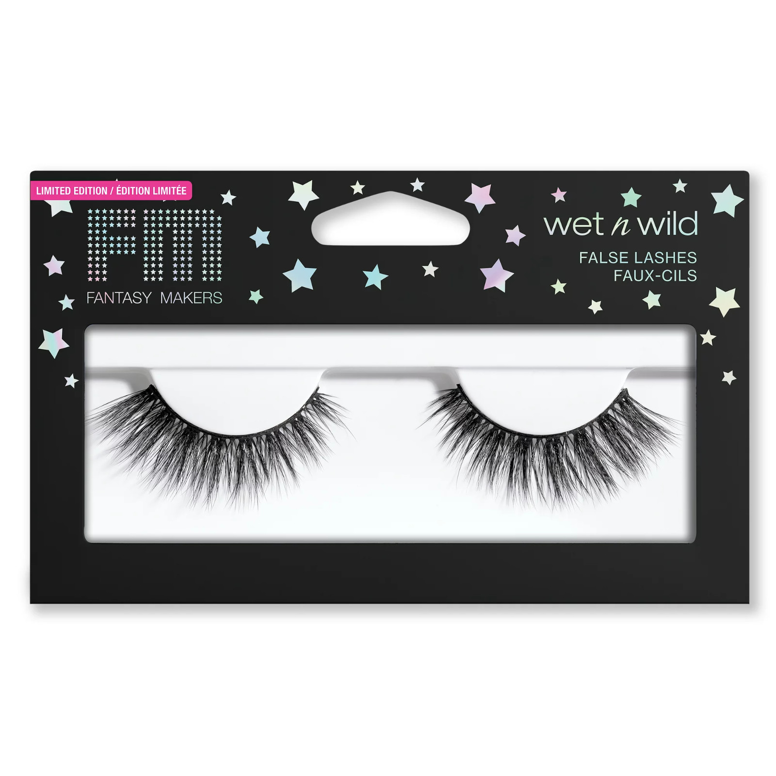 1230856 ENCHANT WET N WILD FANTASY MAKERS FALSE LASHES FAUX MINK FLARE NATURAL