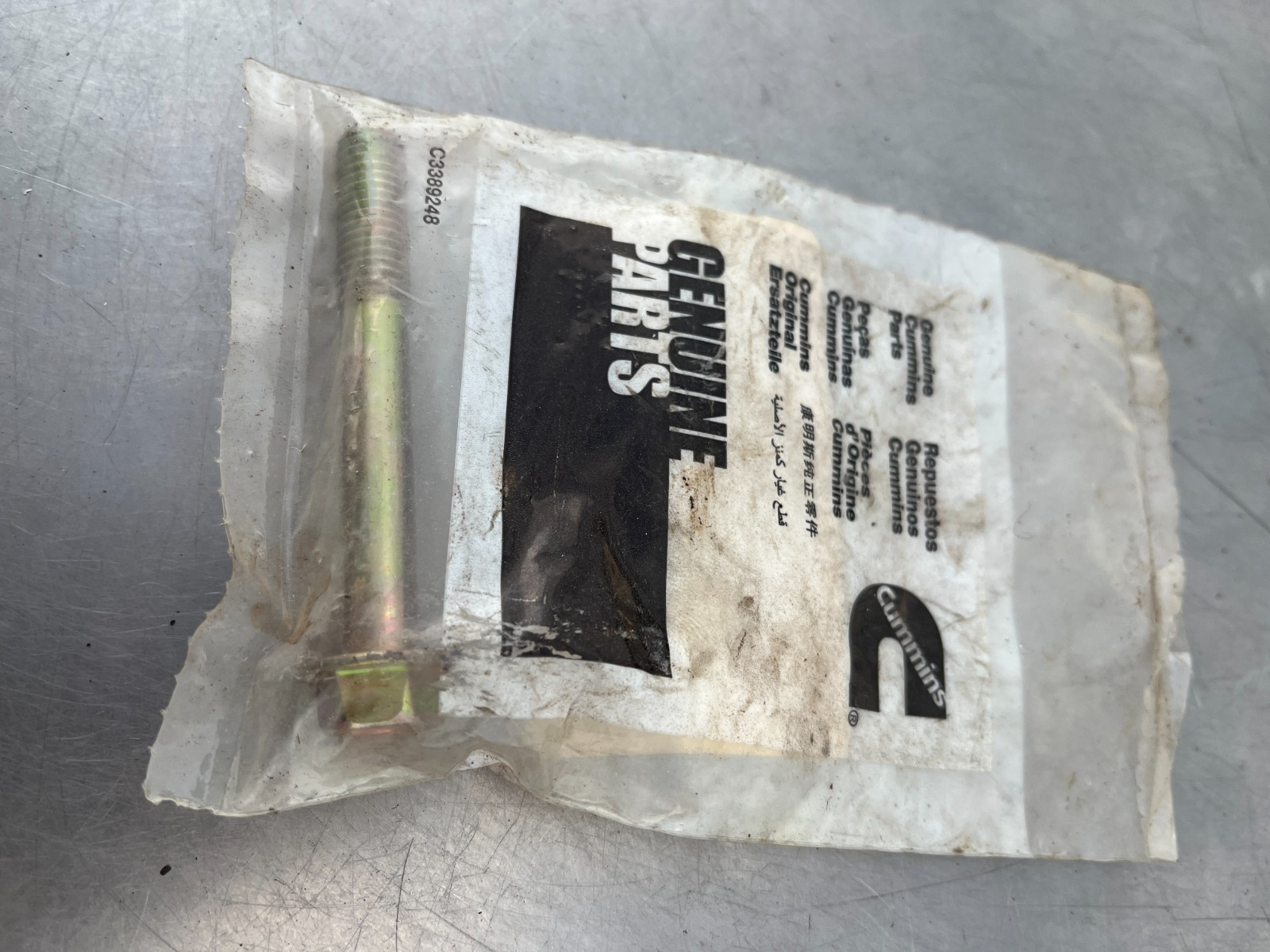 143521075 Genuine OEM CUMMINS Hex Flanged Head Cap SCREW BOLT