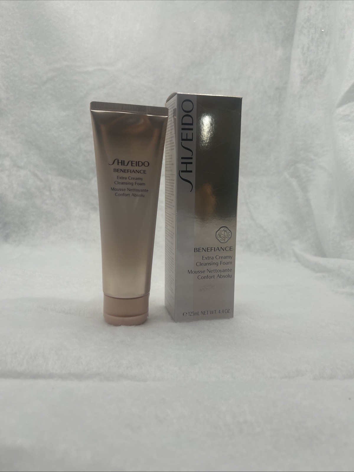 Shiseido Benefiance Extra Creamy Cleansing Foam SEALED- NEW -4.4 oz 125 ml- RARE