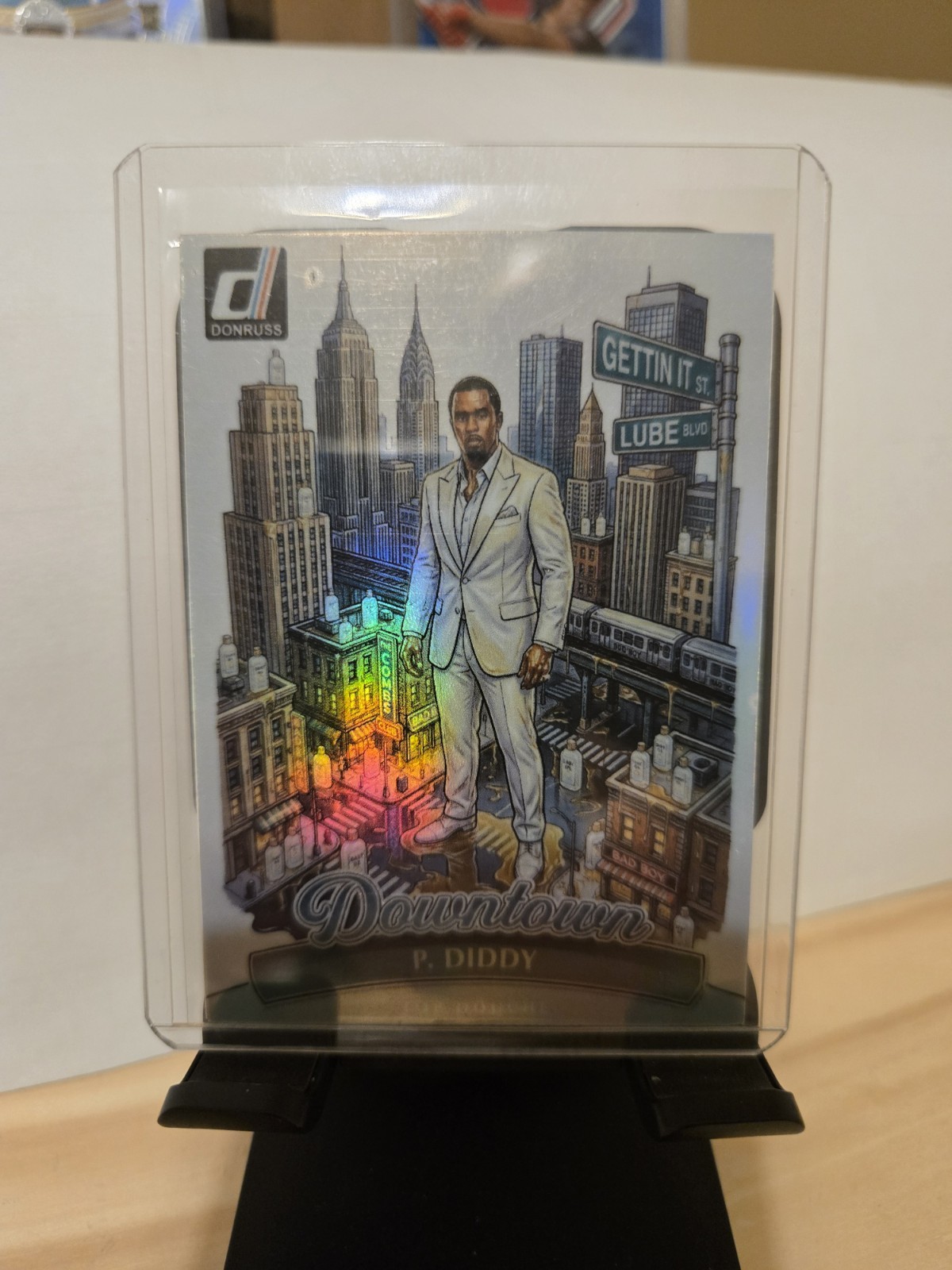 Custom Holo P Diddy Downtown Parody Fan Art Card ACEO