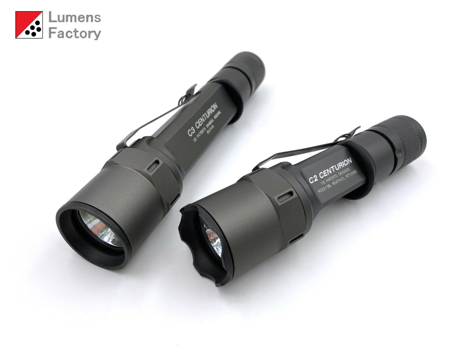Z44 Style Slotted Bezel for Surefire 6P 9P Z2 Z3 M2 C2 C3 D2. Natural, QPQ Flat