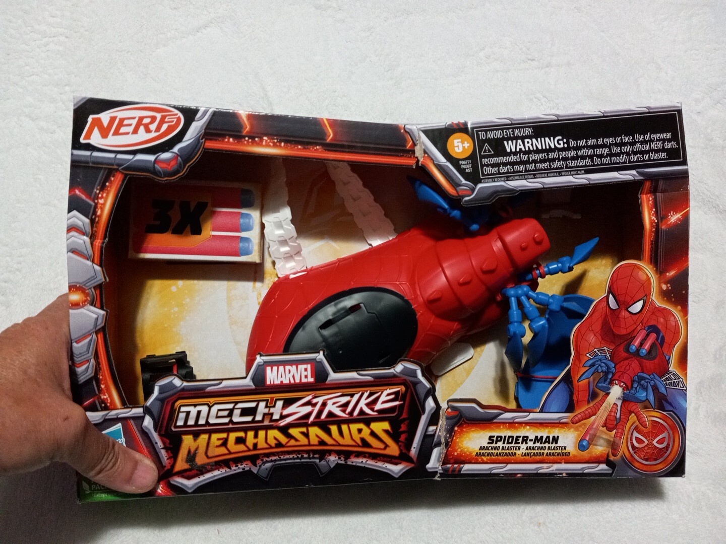 Marvel Mech Strike Mechasaur Spider-Man Arachno Toy Blaster