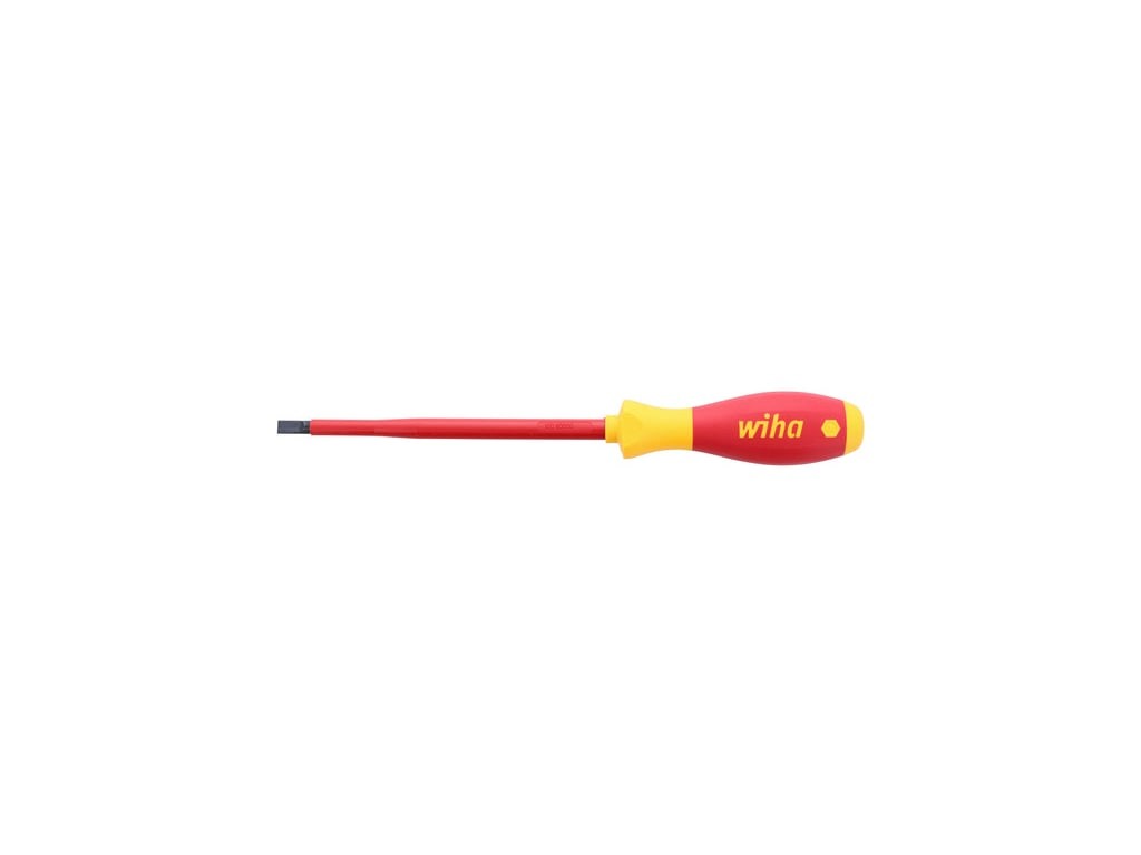 Wiha 32039 - Insulated Cushion Grip Slotted Screwdriver 6.5 x 150mm (1/4IN)