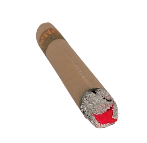 FAKE CIGAR With Real Band Red Ash Trick Joke Gag Lit Prop Prank Smoking Costume