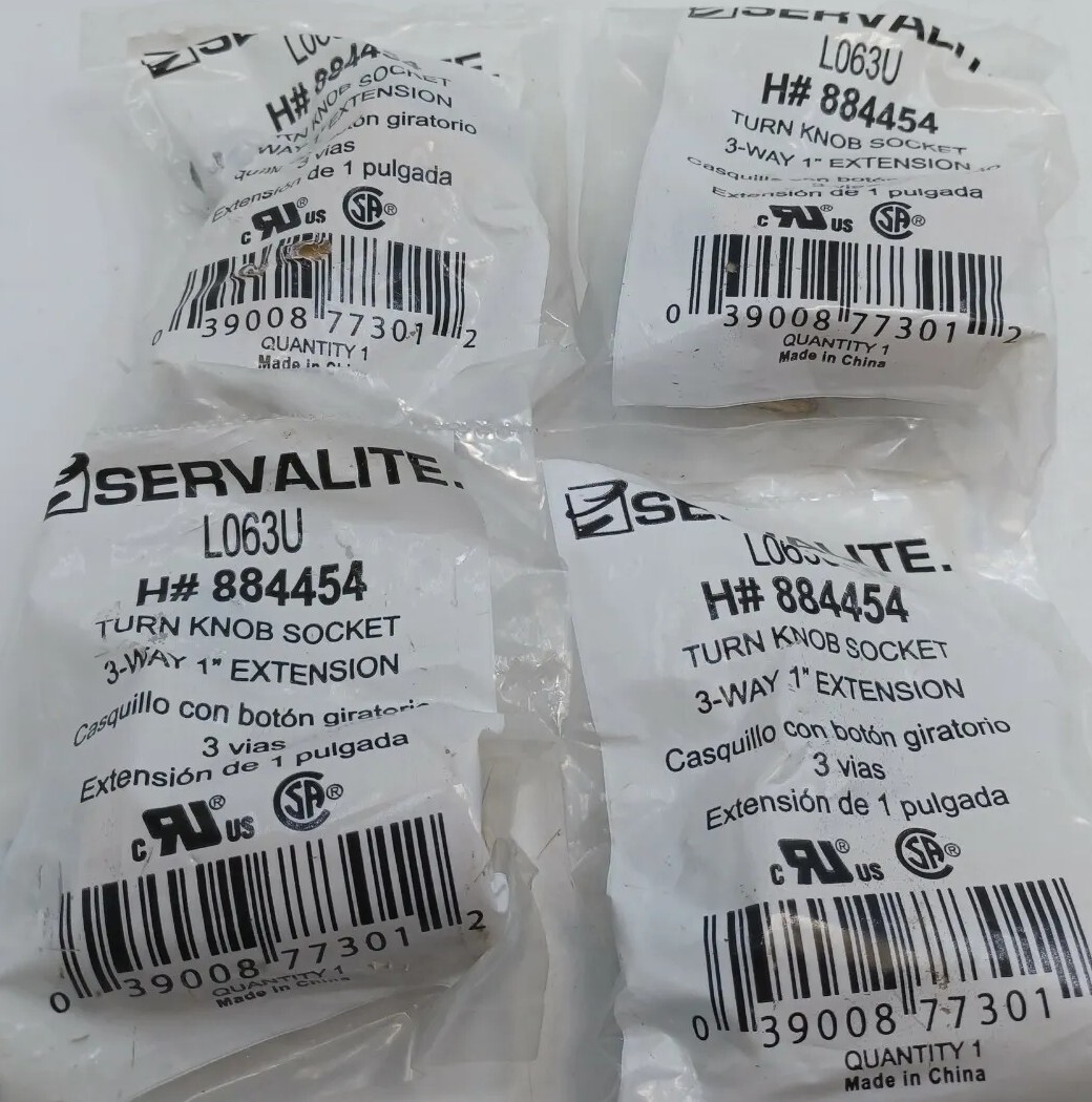 4 Servalite 3-way 250W Black Phenolic Hard-wired Lamp Socket Holder 884454 L063U