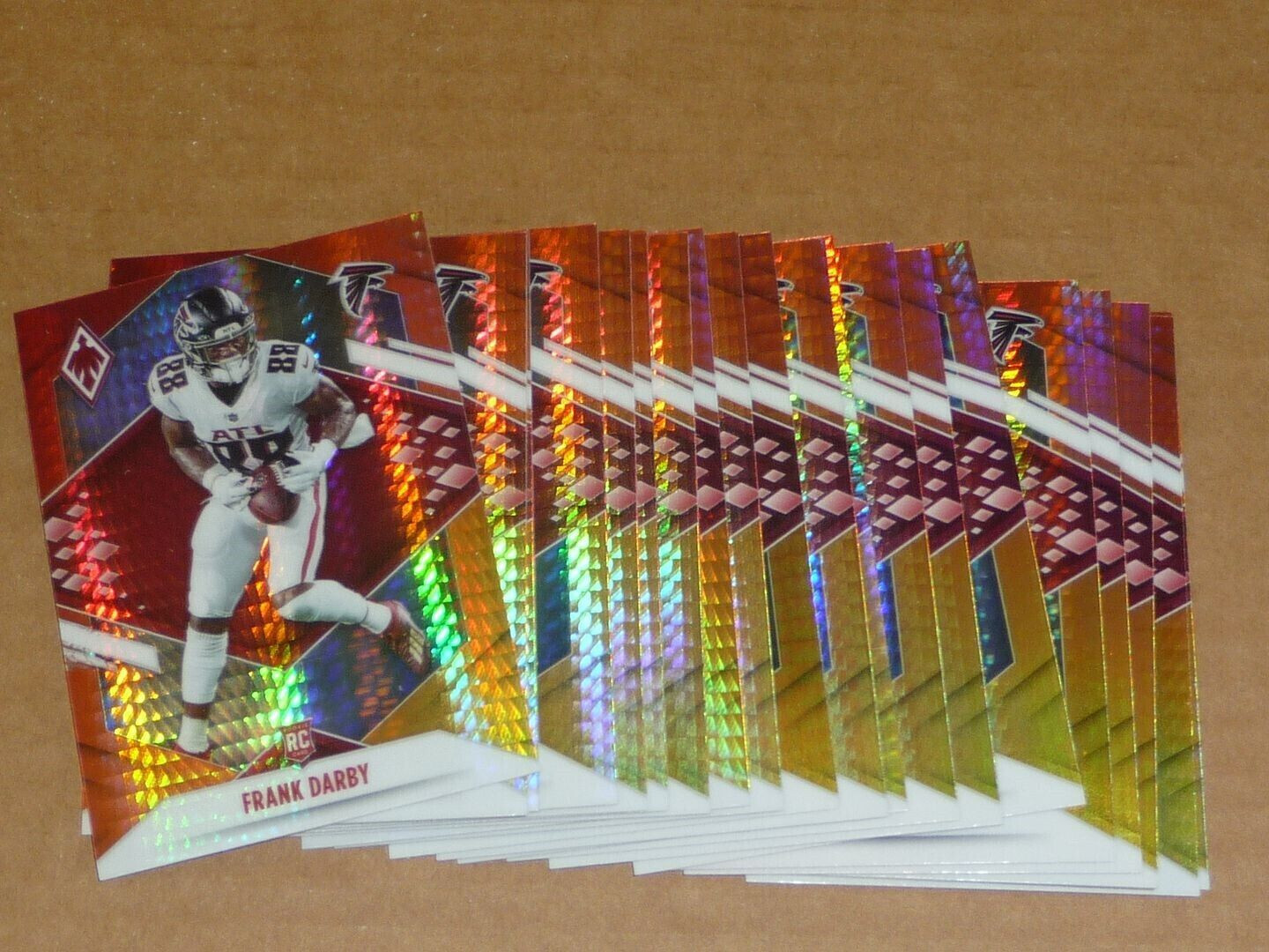 2021 Panini Phoenix Frank Darby Rookie Card Fire Burst RC #194 Falcons Lot of 50