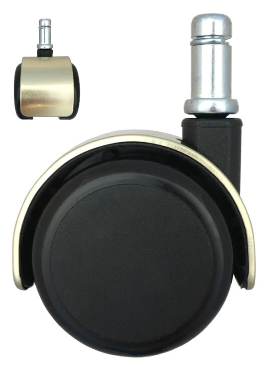 2’’ Brushed Brass Hard Floor Casters | Set of 5 | R-S5546-5/Bag