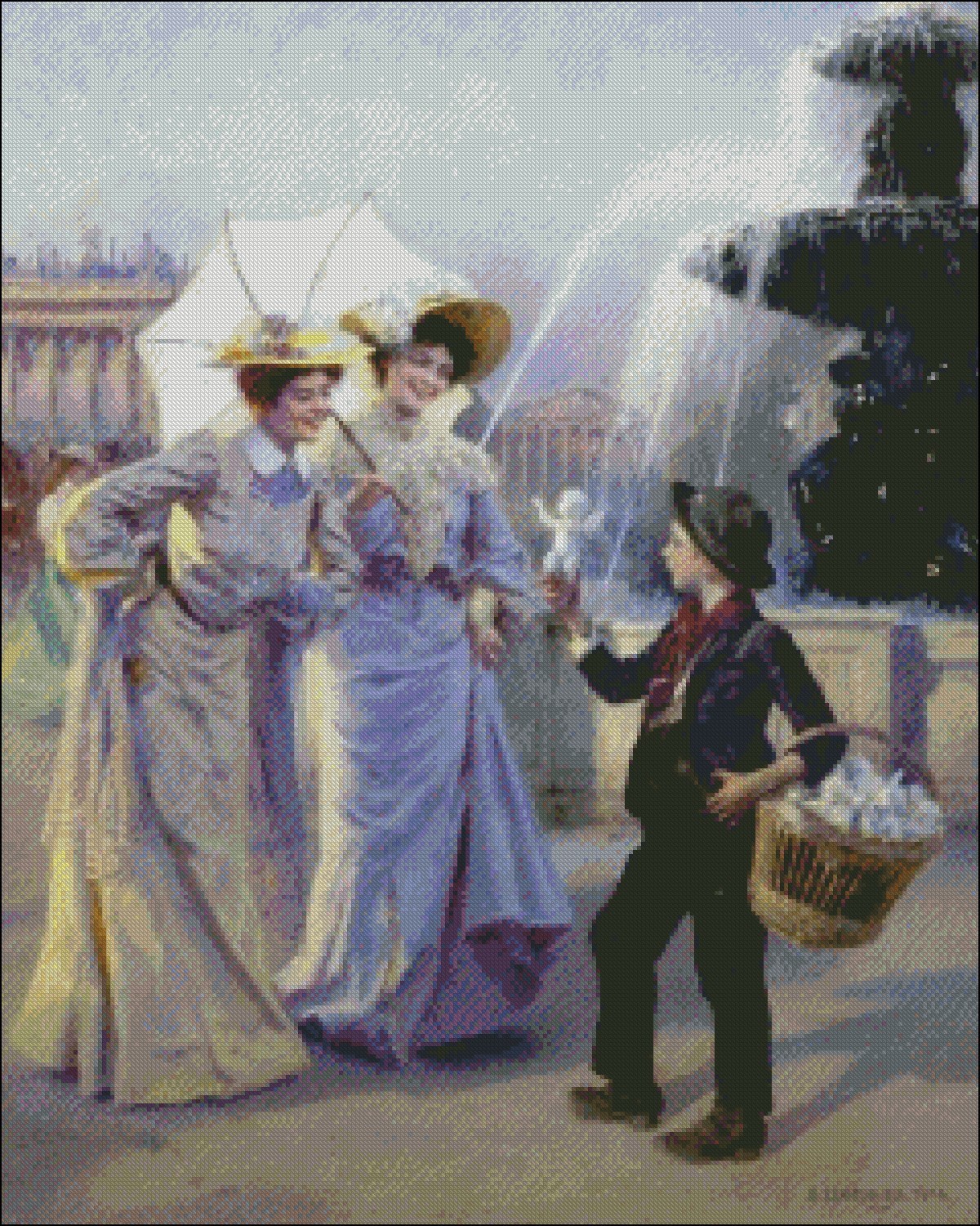 Chart Needlework - Counted Cross Stitch Patterns - A kid from Paris