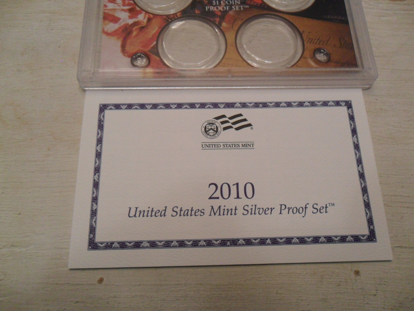 2010 *SILVER* Proof Set Box and Lenses ONLY
