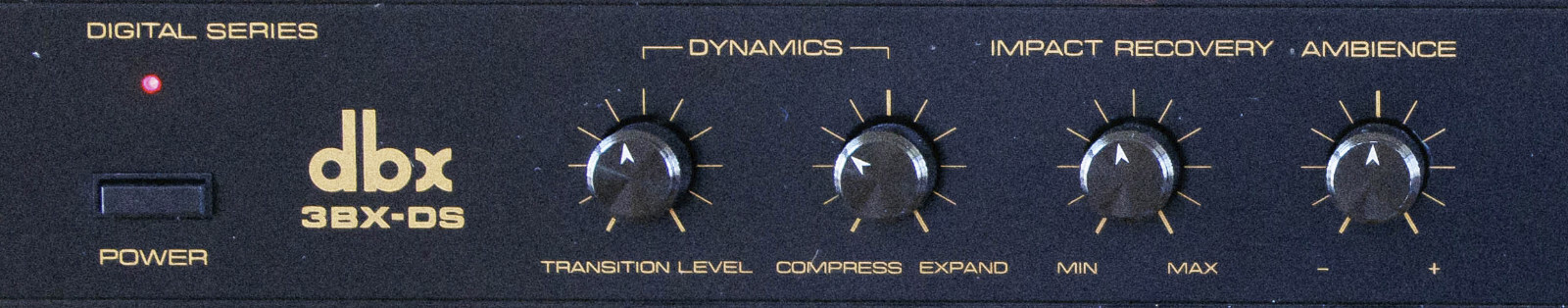 Solid Aluminum Knobs for dbx 3BX-DS Expander, 120-DS Syn. or 200 XG  PR Selector