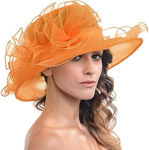 Kentucky Derby Church Dress Hat for Women Bridal Tea Party Wedding, 9 COLORS
