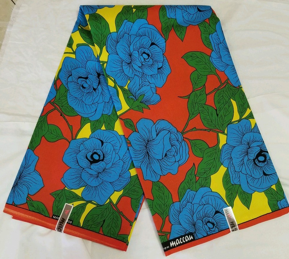 African wax ankara fabric 6yards/ floral design